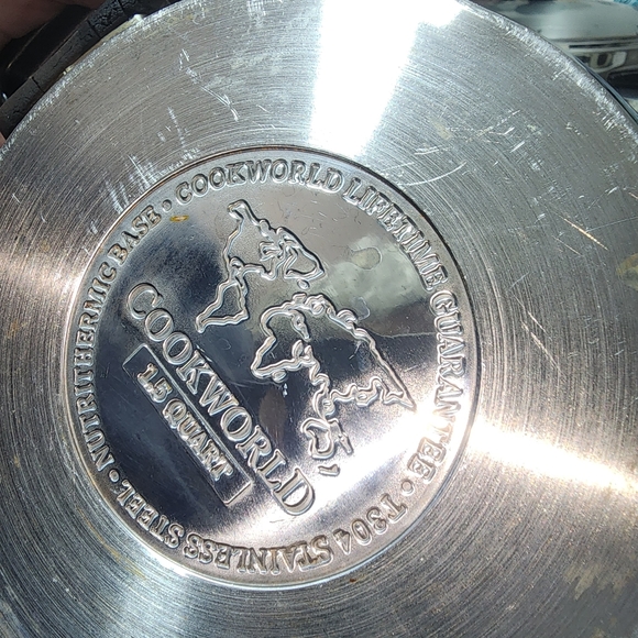 COOKWORLD EUC 1.5 QT STAINLESS STEEL  NUTRITHERMIC BASE T304 POT PAN WITH LID - Picture 4 of 4